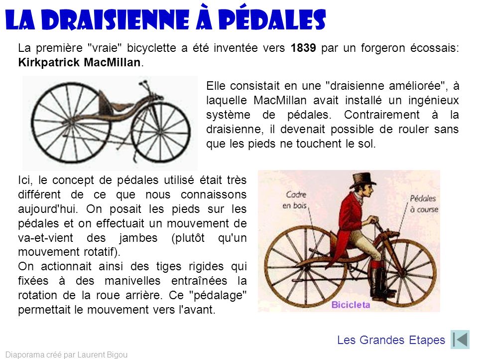 Draisienne a pedale discount 1839